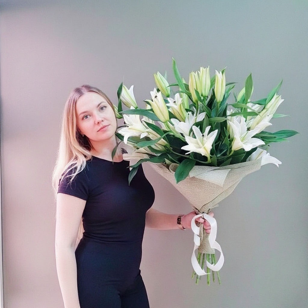 картинка Букет из 7 лилий №0169 от Салона цветов ПИОН в Тамбове